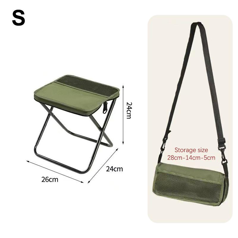 Foldable Backpack Stool Portable Folding Stool With Carry Bag Lightweight Mini Easy Carry Outdoor Chair For Travel