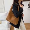 Retro matte big bag women's new autumn and winter shoulder bag design texture large capacity commuter tote bag