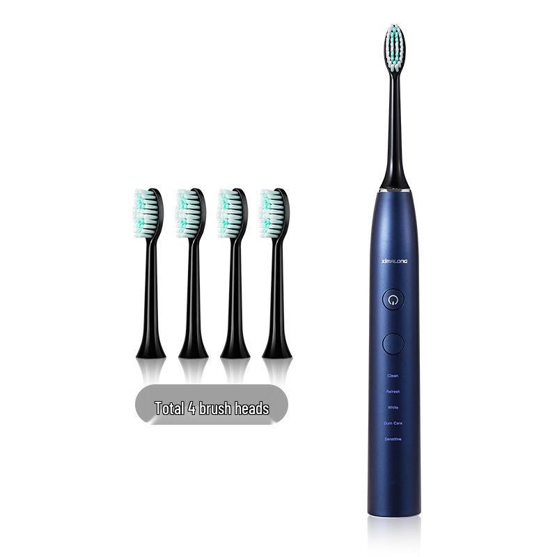 Cimarron ZR505P Smart Sonic Electric Toothbrush - Rechargeable, Soft Bristles, Fully Automatic for Adults and Couples.