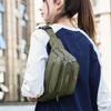 Unisex Multifunctional Waist Bag Large Capacity Waterproof Oxford Business Pack Trendy Crossbody Chest Bag for Travel Work