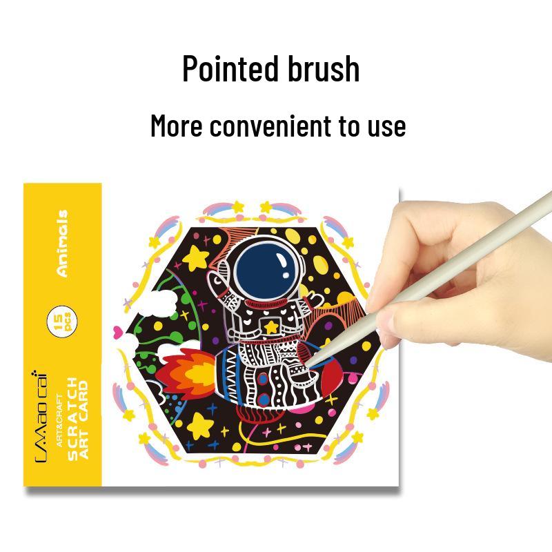 

Creative Colorful Toddler DIY Scratch Art Sketchbook for Kids