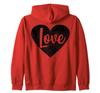 Love's Heart Valentine's Day Zip Hoodie