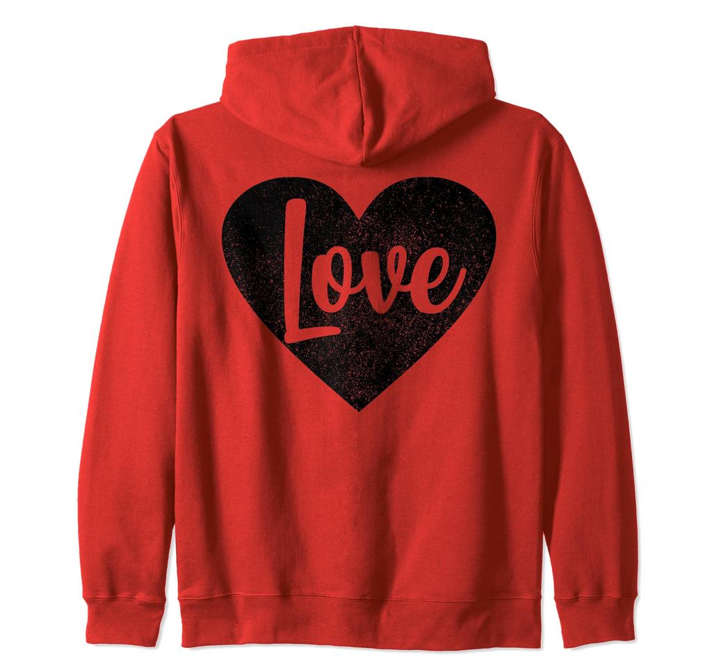 Love's Heart Valentine's Day Zip Hoodie