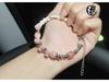 Three-Color Rose Snake Bone Beaded Bracelet - Retro Literary Style for Men and Women