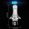 12V Headlight Conversion Kit 6000K 220W H4 9003 HB2 LED Headlight Bulb Super Bright High Low Beam IP67 Waterproof White Aluminum