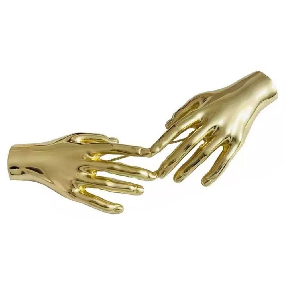 Hand Shape Palm Hand Brooch Gold Silver Punk Pin Brooches Fashion Hyperbole Brooches  Men Women