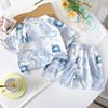 Children's Cute Round-neck Printed Set - Summer Boys' Short-sleeved Lightweight Two-piece Set