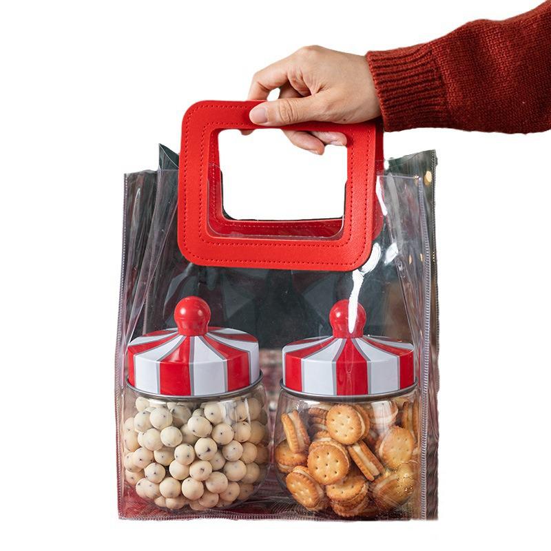 1Pcs Nut Jar Grain Storage Box Storage Tank Christmas Jar Biscuit Box Home Furnishing Candy Box