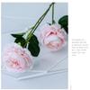 3 Heads Rose European Silk Artificial Peony Flower For Home Wedding Wall Decors