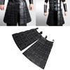 Double Sides Waist Armour Mercenary Knights Armour Skirt Medieval Faux Leather Thigh Armour,for LARP Halloween Cosplay
