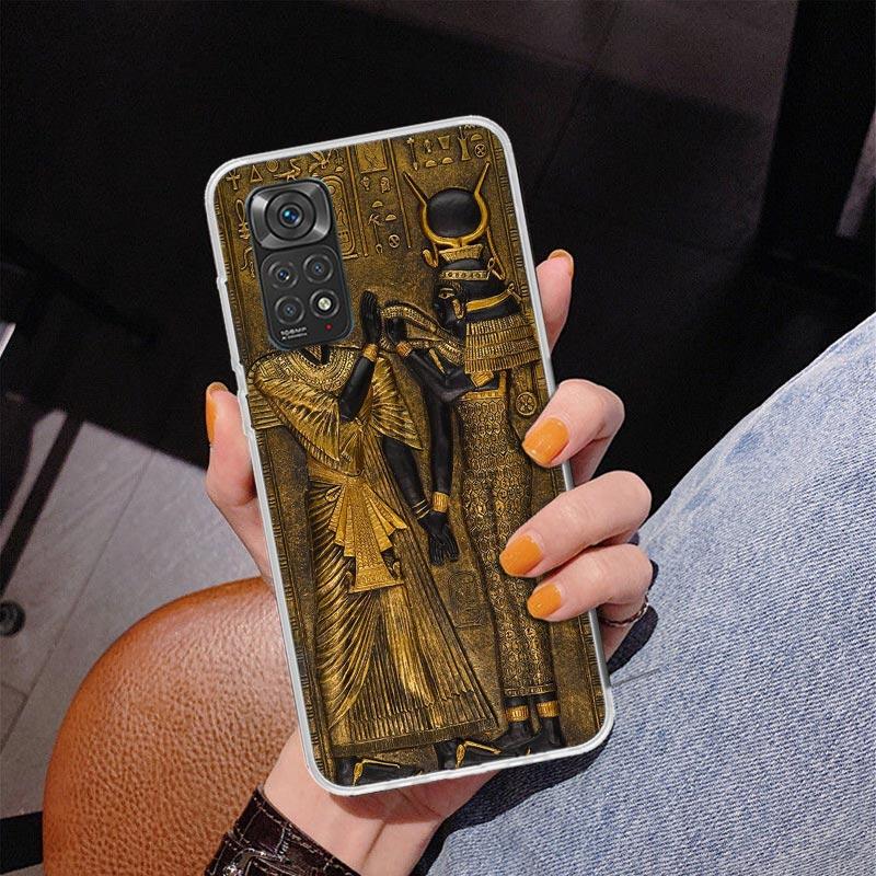 Egypt Nefertiti Anubis Ankh Pharaoh Phnoe Case for Phnoe Case for Xiaomi Redmi Note 15 14 14S 13 Pro Plus 12 12S 11S 11E 10S 10