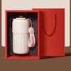 Temperature-Sensitive Coffee Thermos with Lanyard & Drink Switch