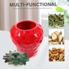 Strawberry Shaped Ceramic Tea Caddies Creative Coffee Storage Coffee Container  Household