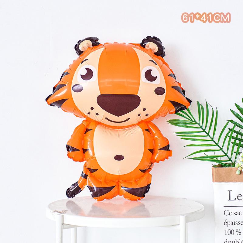 Baby Birthday & Back-to-School Cartoon Animal Balloons for Kids' Party - Giraffe & Elephant Theme