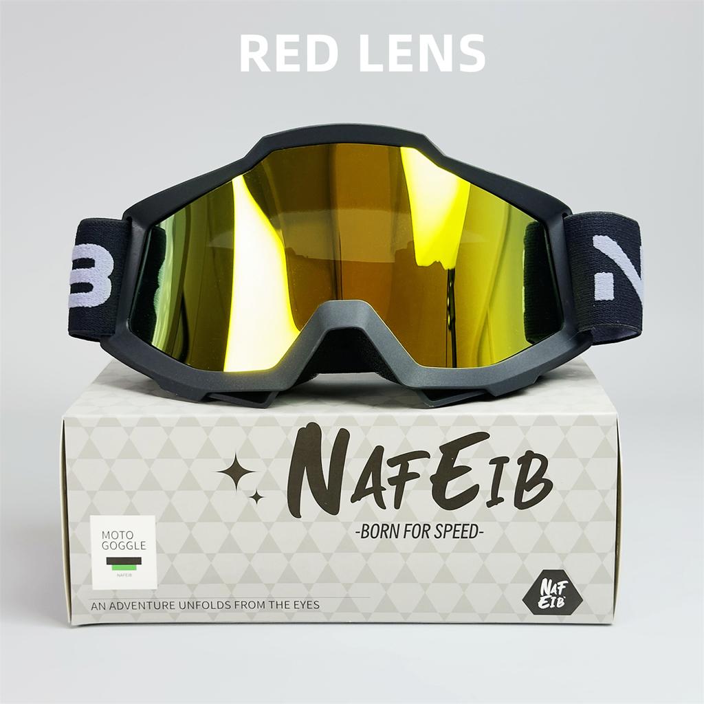 NAFEIB Motorcycle Goggles N17 Motocross Cycling Glasses Outdoor Off-Road Skiing Sport MTB ATV Dirt Bike Racing Goggles