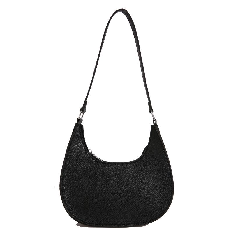 Women's Chic Lychee Pattern Crossbody Bag - Large Capacity, Versatile, Fashionable Shoulder & Dumpling Style