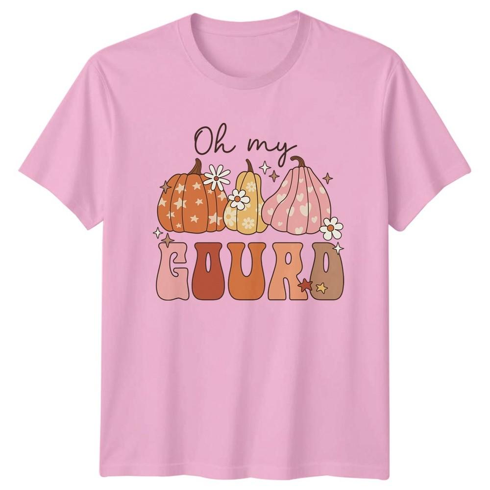 Oh My Gourd Unisexs TShirt Retro Boho Halloween Gift For Her