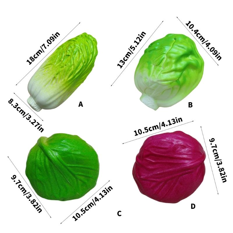 Realistic Faux Vegetable Decorations Vegetable Figures For Kitchen Dining Room Party And Home Decoration ABS Materials