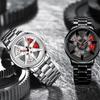 Boruse Wheel Caliper Watch Fashion Men'S Watch Women'S Steel Belt Waterproof Quartz Movement