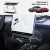 YZ For New Tesla Highland Model 3/Y/YL Juniper Tray Magnetic Under Screen Fold Storage Box ETC Screen Storage Box