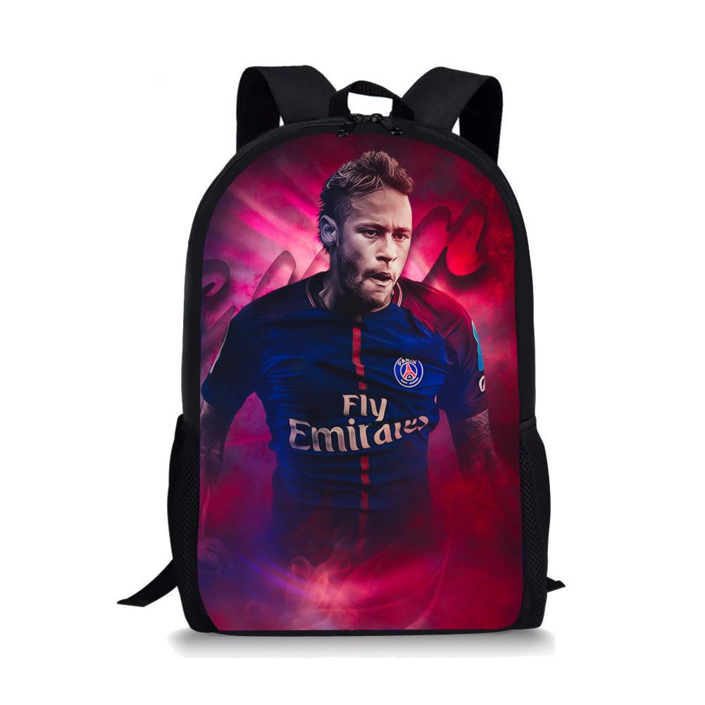 Themed Messi Sports Student Backpack Breathable Fabric For Education Elementary