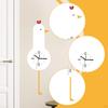 Chick Wall Clock with Swing Foot Pendulum Hanging Decor for Classroom