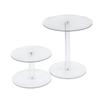 Transparent Acrylic Cake Rack Round Cake Stand For Desserts Cupcake Pastry Candy Display Stand For Wedding Event Birthday Party