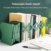 Adjustable Desktop Bookends Book Stand Bookend Iron Desktop Art Non Slip Rack Retractable Shelf Holder School Stationery Office