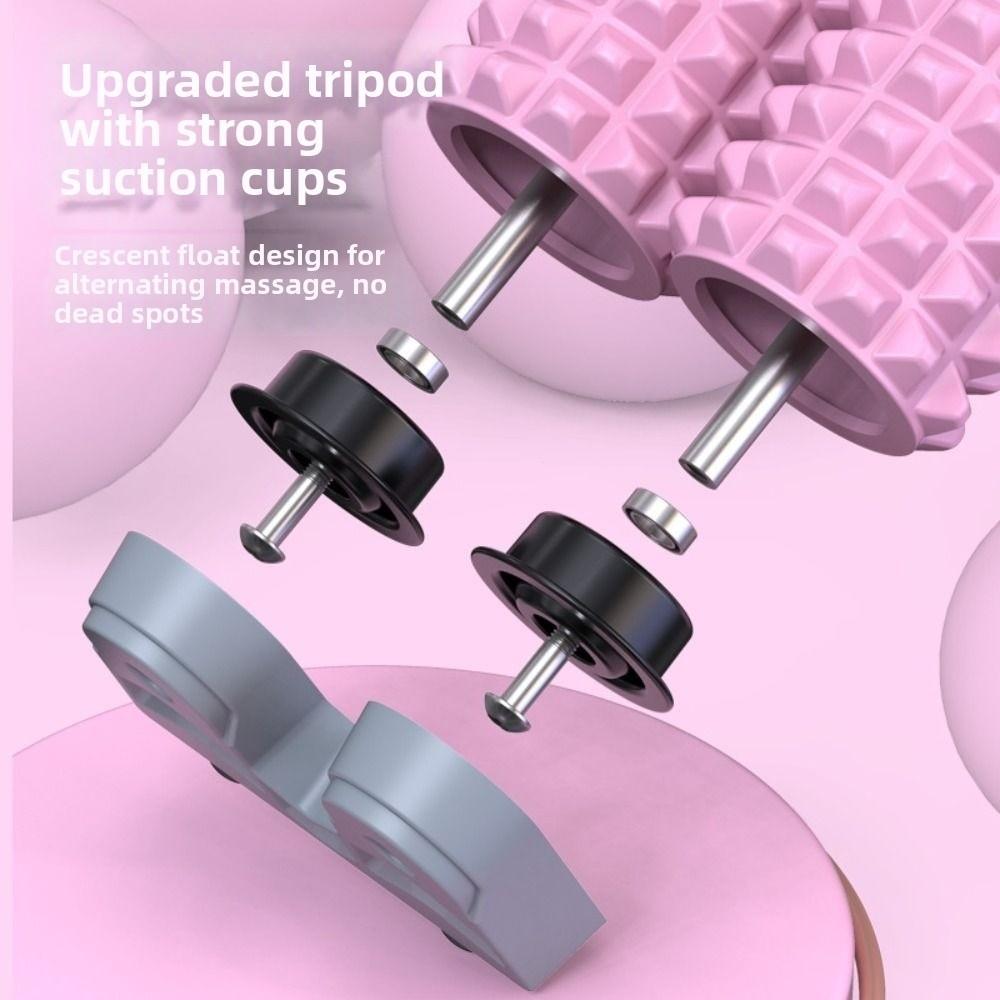 Non-Slip Muscle Relaxation Roller Double Pipe Deep Back Stretching Roller Fitness Training