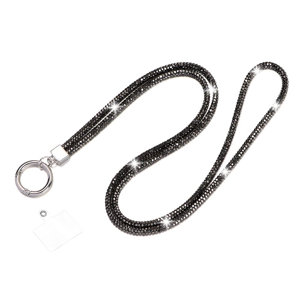 Glitter Rhinestone Phone Lanyard Phone Diamond Crystal Chain Straps Keychain Hanging Anti-lost Rope
