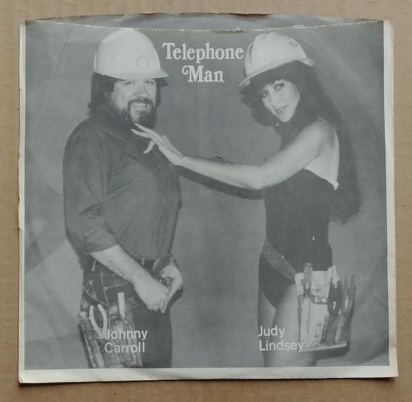 

7inch Record JUDY LINDSEY JOHNNY CARROLL The Telephone Man DS1116 Delta Records 1982 US Rock Used