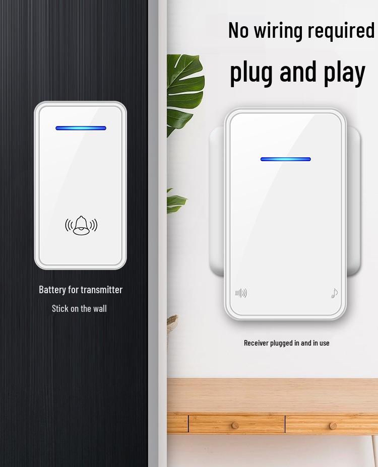 Wireless Household Doorbell with Digital Music and Remote One-to-One Caller Compatibility