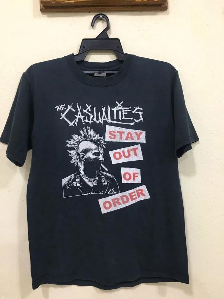 Unisex Short Sleeve Crew Neck Cotton T Shirt The Casualties XL