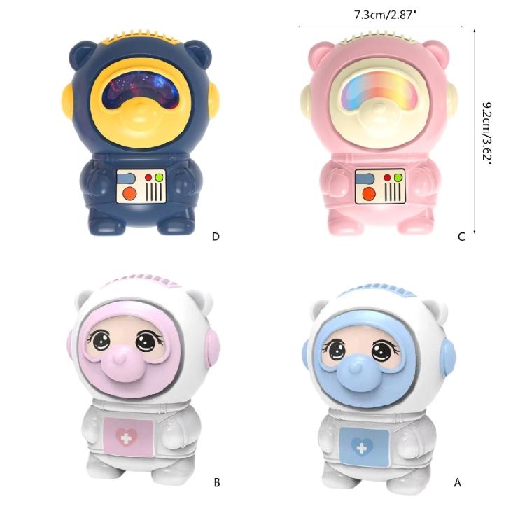 Miniature Desk Fan Cute Bear Handheld Fan 2Speed, Suitable for Cooling Fan
