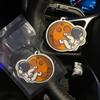 Cute Astronaut Car Fragrance Piece Cartoon Car Rearview Mirror Hanging Perfume Piece Pendant Ornament Car Interior Decor Pendant