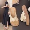 Guochao Fairy Wind Slippers Girl 2025 Summer New Outer Wear with Skirt Sandals Fashion Beach Thick Bottom One-word