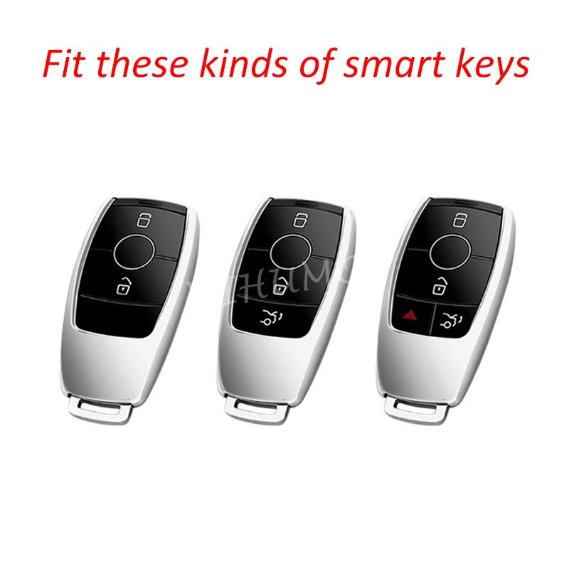 2x Black/Clear Transparent Car Key Fob Case Cover For Mercedes Benz A C E S G Class GLC CLE CLA GLB GLS W177 W205 W463 C253 V167