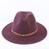 Popular European and American High-end Wool Top Hat, Men's and Women's Fashion Versatile Elegant Top Hat Jazz Hat