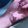 Women's S925 Sterling Silver Four Leaf Clover Necklace Natural Crystal Clavicle Chain Cold Style Jewelry
