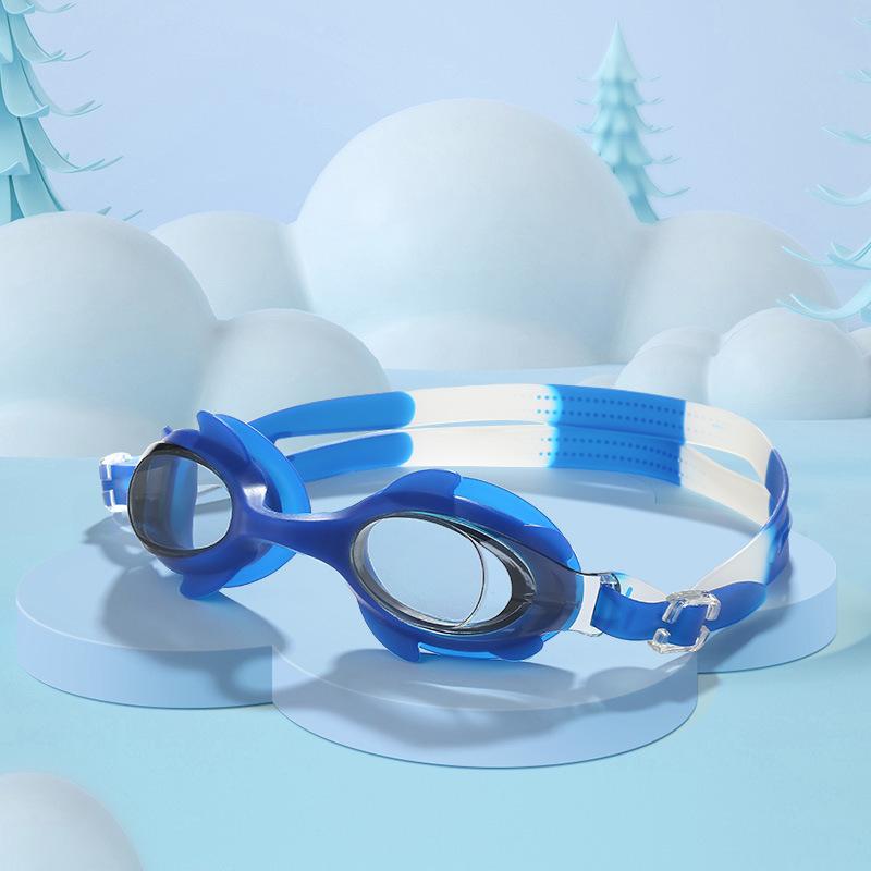 1 Pair Silicone Swimming Goggles Multiple Colors High-definition Anti-fogging Training Goggles For Boys Girls