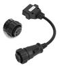 OBDII 16Pin Cable OBD2 Connector 240mm 9.45in Portable Car Diagnostic Tool for Truck