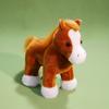 PP Cotton Fine Horse Plush Toy Fluffy Long Hair Horse Stuffed Doll  New Year