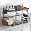 Multifunctional Kitchen Sink Organizer: Drying Rack for Dishes, Utensils, and Knife Holder