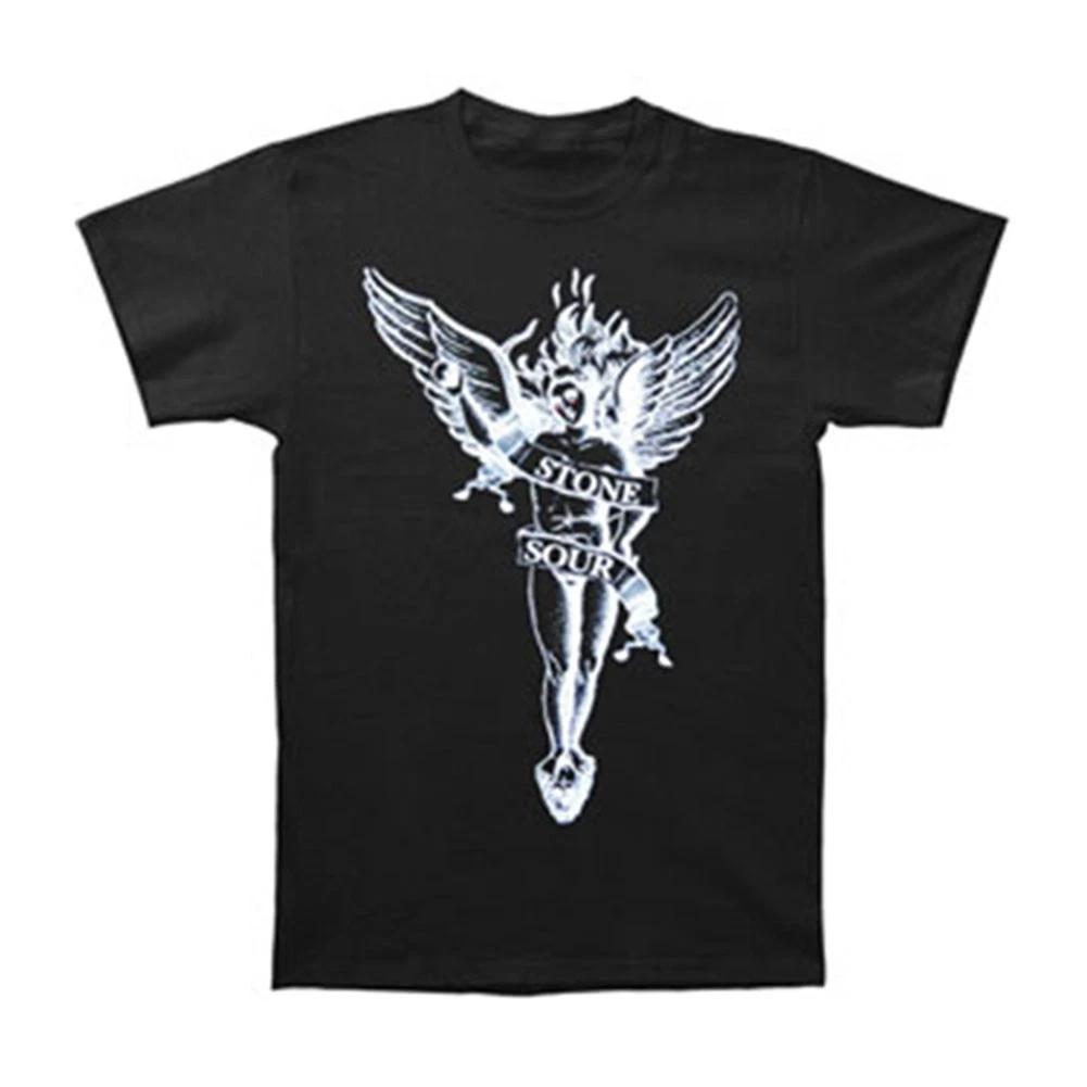 Men s Stone Sour Angel 2010 Tour T-shirt Small Black XL