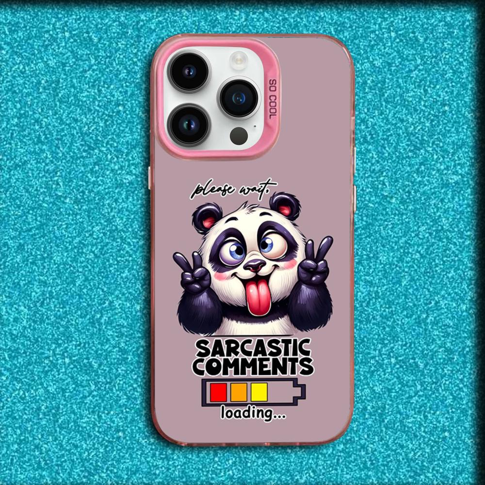 

Monkey Chicken Elephant Giraffe Panda Phone Case For iPhone 16,15,14,13,12,11,Mini,Pro,MAX Pink Matte Silicone Cover iPhone15promax