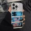 The new splicing coconut tree is suitable for iphone17 mobile phone case Apple 16promax/15 anti-drop 14pro13 Europe and America