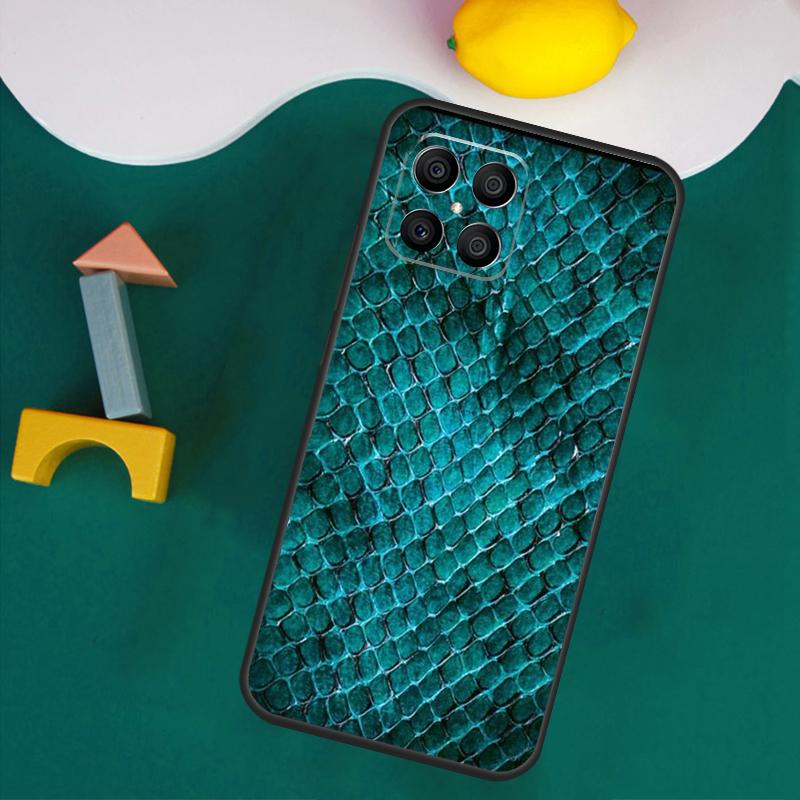 Snake Skin Case For Honor Magic 7 5 6 Lite Honor 200 Pro 50 70 90 Lite X9a X8a X8 X9 X8b X9c X9b Cover