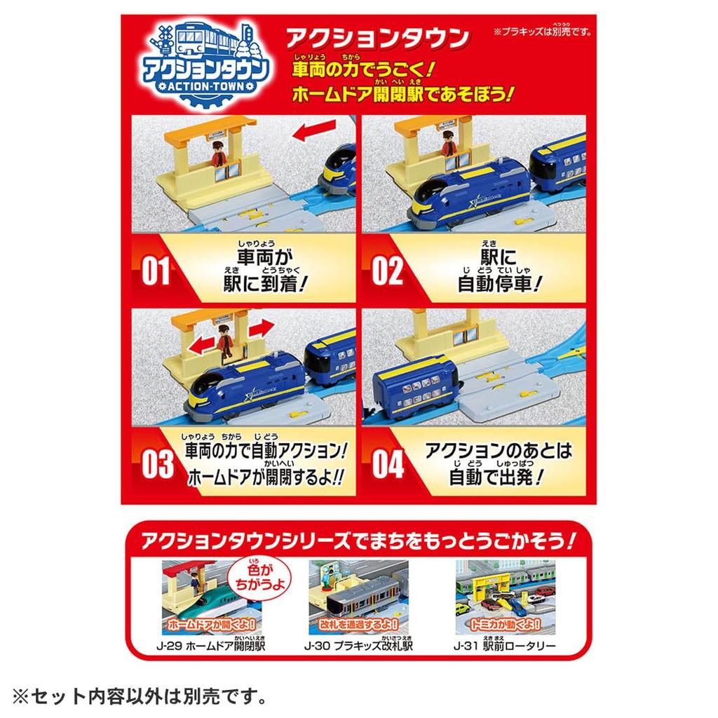 Takara Tomy Plarail Move Your Plarail Best Selection Set Train Toy for Ages 3 and Up Let's Town!