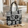  Bohemian Geometric Printed Tote Bag Large Casual Daily Carry Handbag for Women 