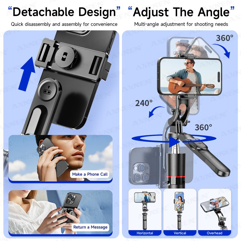 F16 Selfie Stick Tripod with 1708mm Long 8-Section Pole Bluetooth Remote 360° Rotation 1/4 Interface for Phone Camera Vlog 1